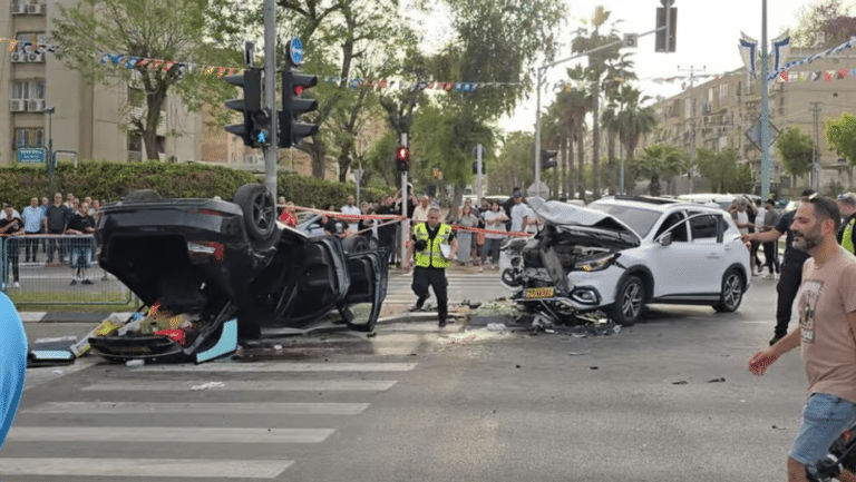 זירת התאונה צילום שמוליק דודפור